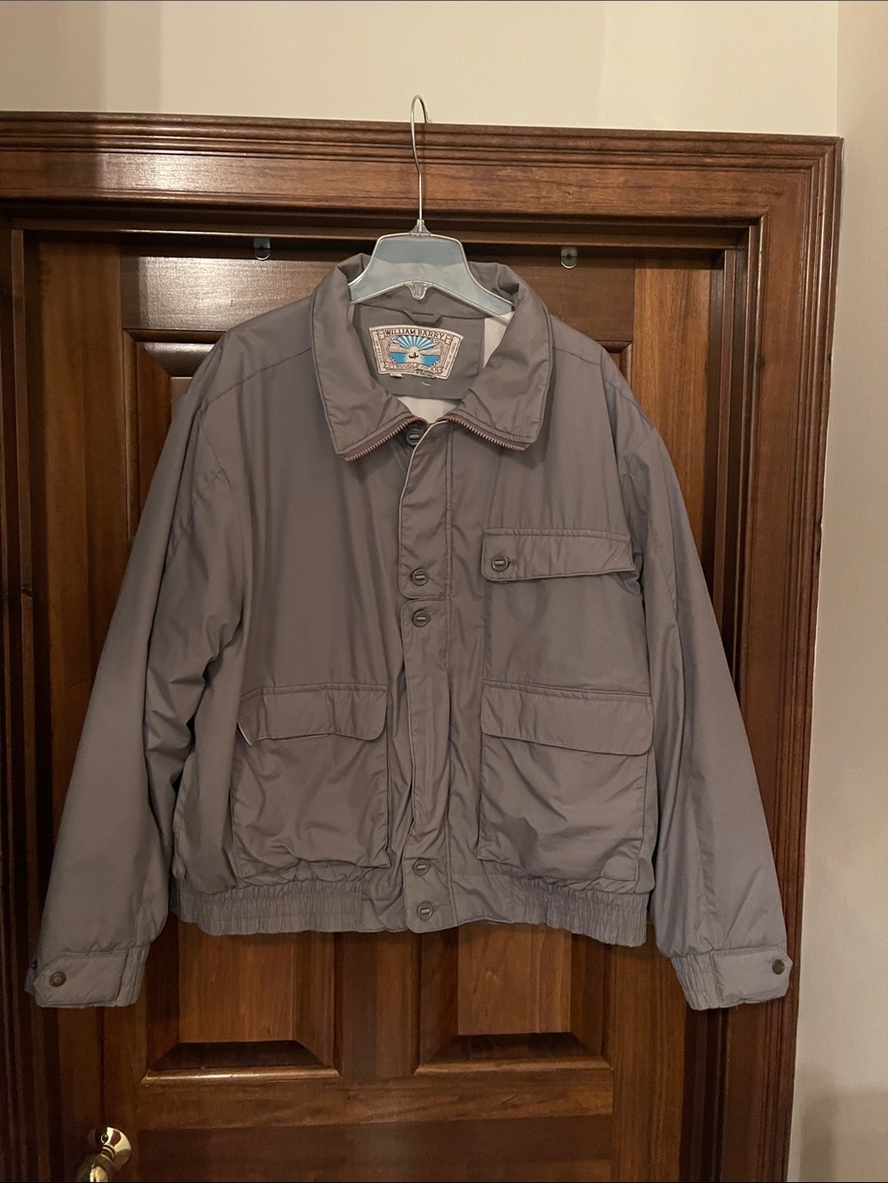 Vtg William Barry Light Gray Jacket